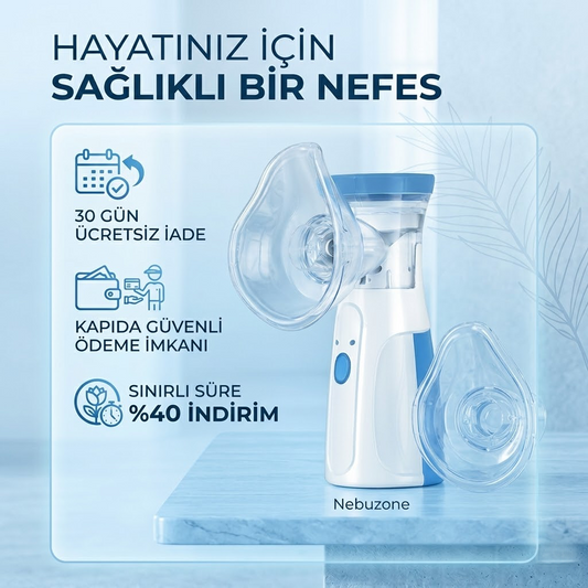 Nebuzone Pro Taşınabilir Şarjlı Nebülizatör Cihazı